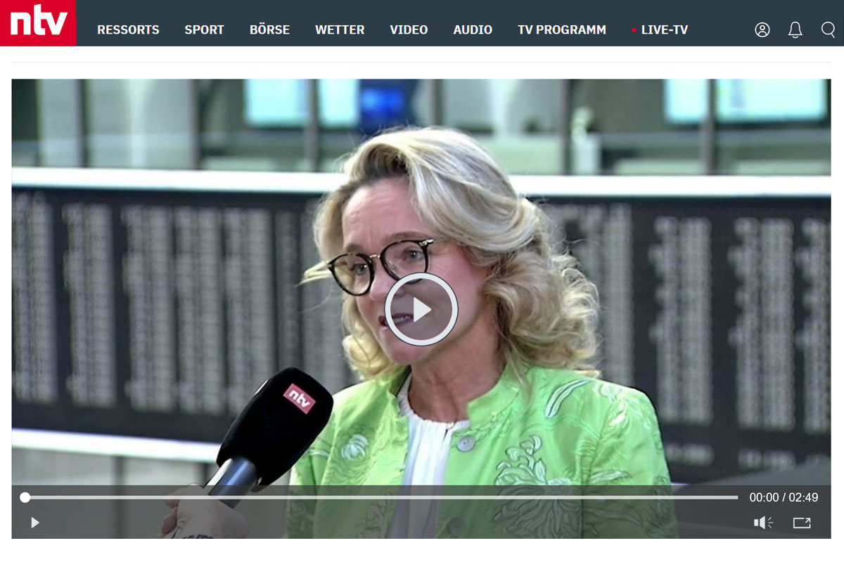 Manuela Gerigk bei NTV am 05.12.2023